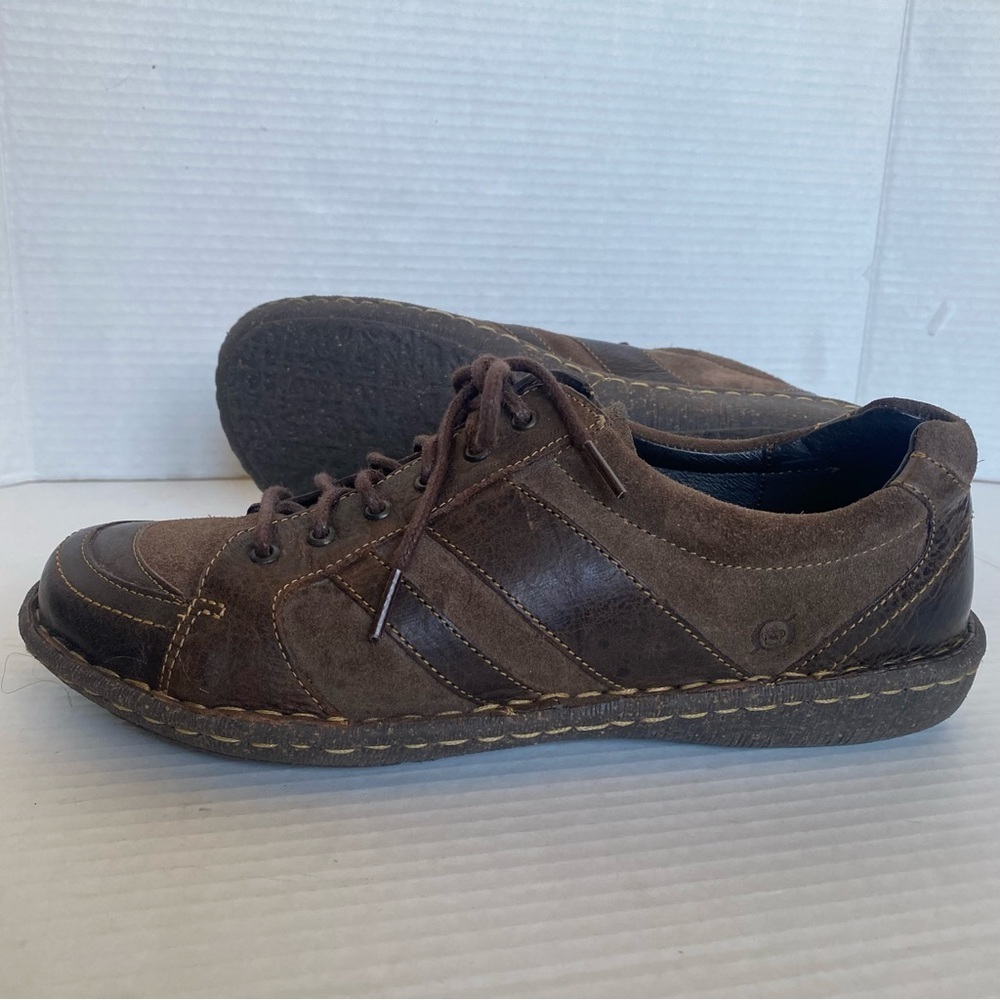 BORN Melissa Brown Leather Lace Up Sneaker Women SZ 11